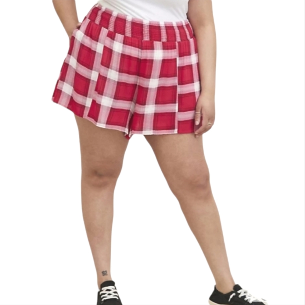TORRID High-Rise Smocked Shorts